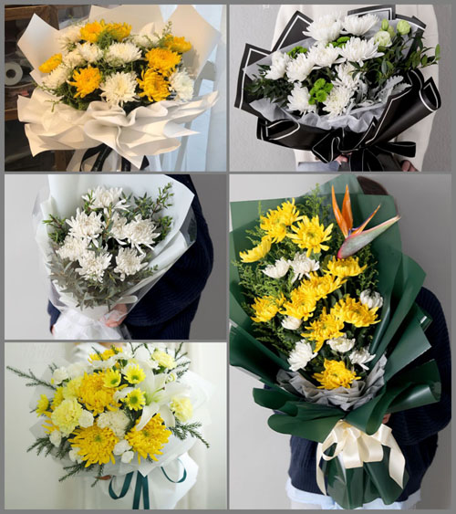 广东东莞市大岭山镇大塘村白事花束代送